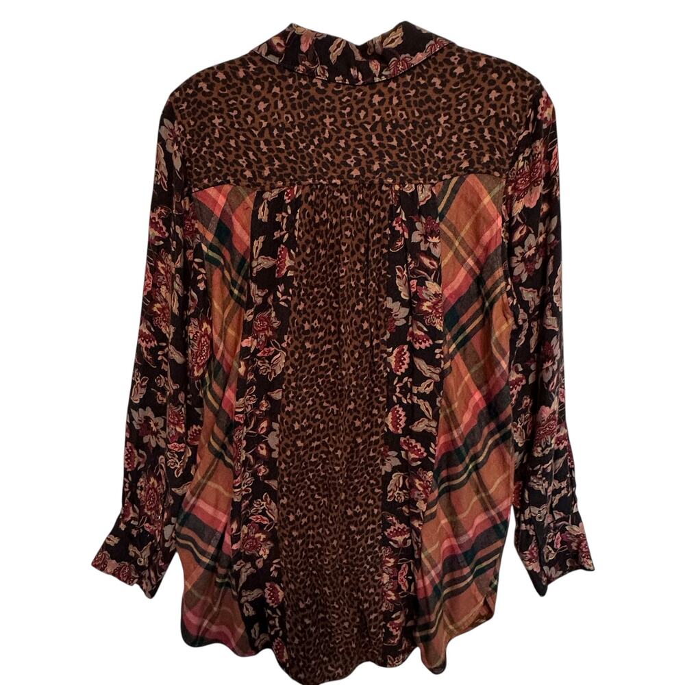 Soft Surroundings Icon Patchwork Button Top Women… - image 4